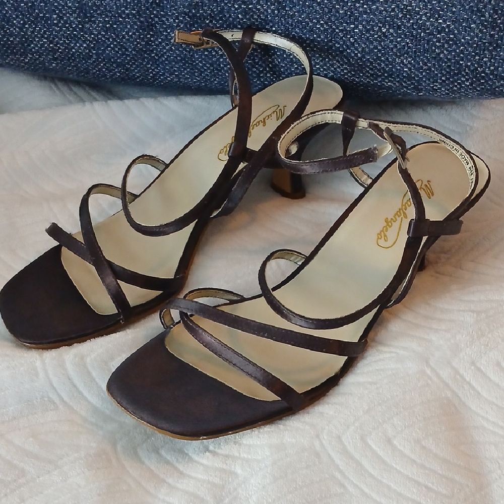 Elegant Brown Strappy Heels